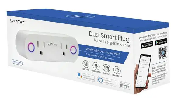 TOMA INTELIGENTE DOBLE UNNO PW5302WT