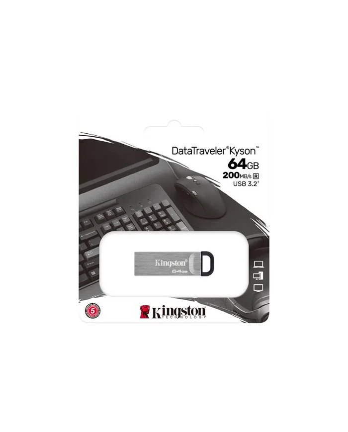 FLASH MEMORY DATATRAVELER KYSON 64GB USB 3.2 200M/S 
