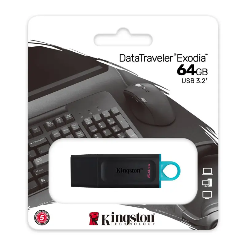 FLASH MEMORY DATATRAVELER EXODIA 64GB USB 3.2  