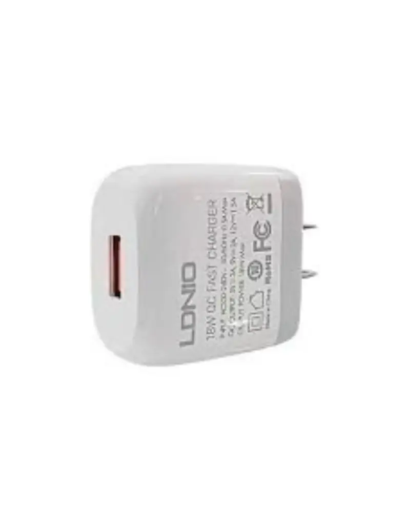 CUBO CARGADOR LDNIO USB 18W BLANCO