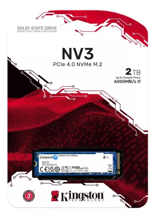DISCO SSD KINGSTON 2TB PCIe 4.0 NVMe M.2 6000MB/S