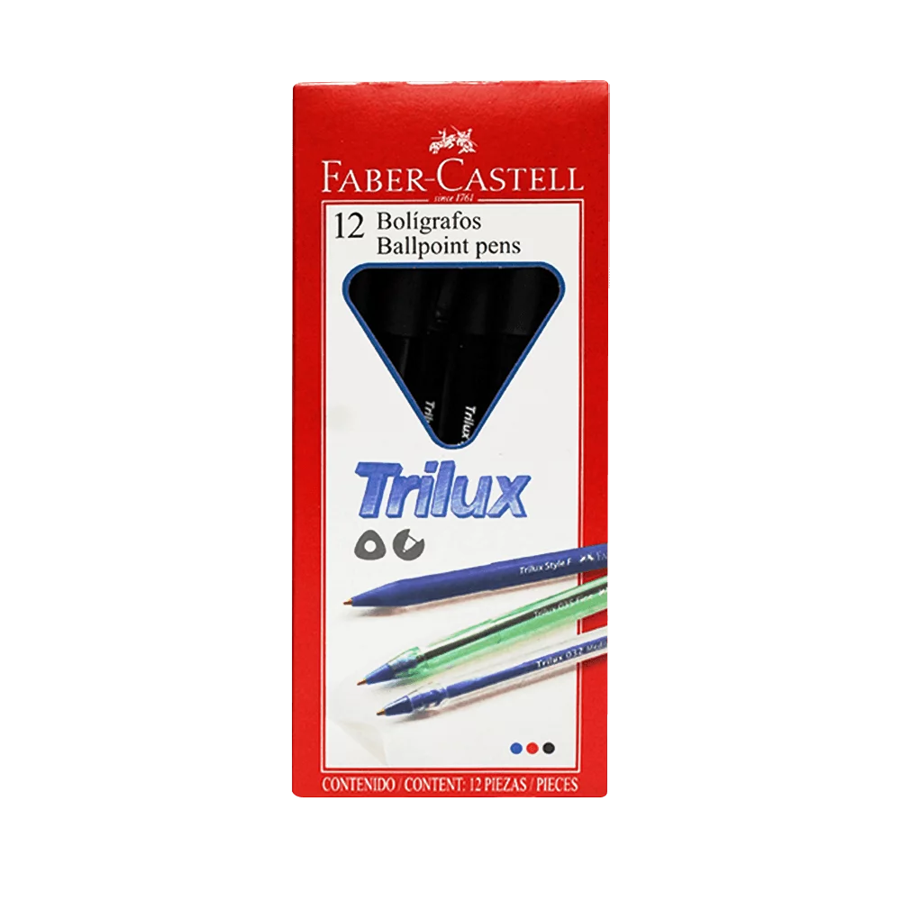 BOLIGRAFO FABER CASTELL PUNTA FINA CJA X 12UND