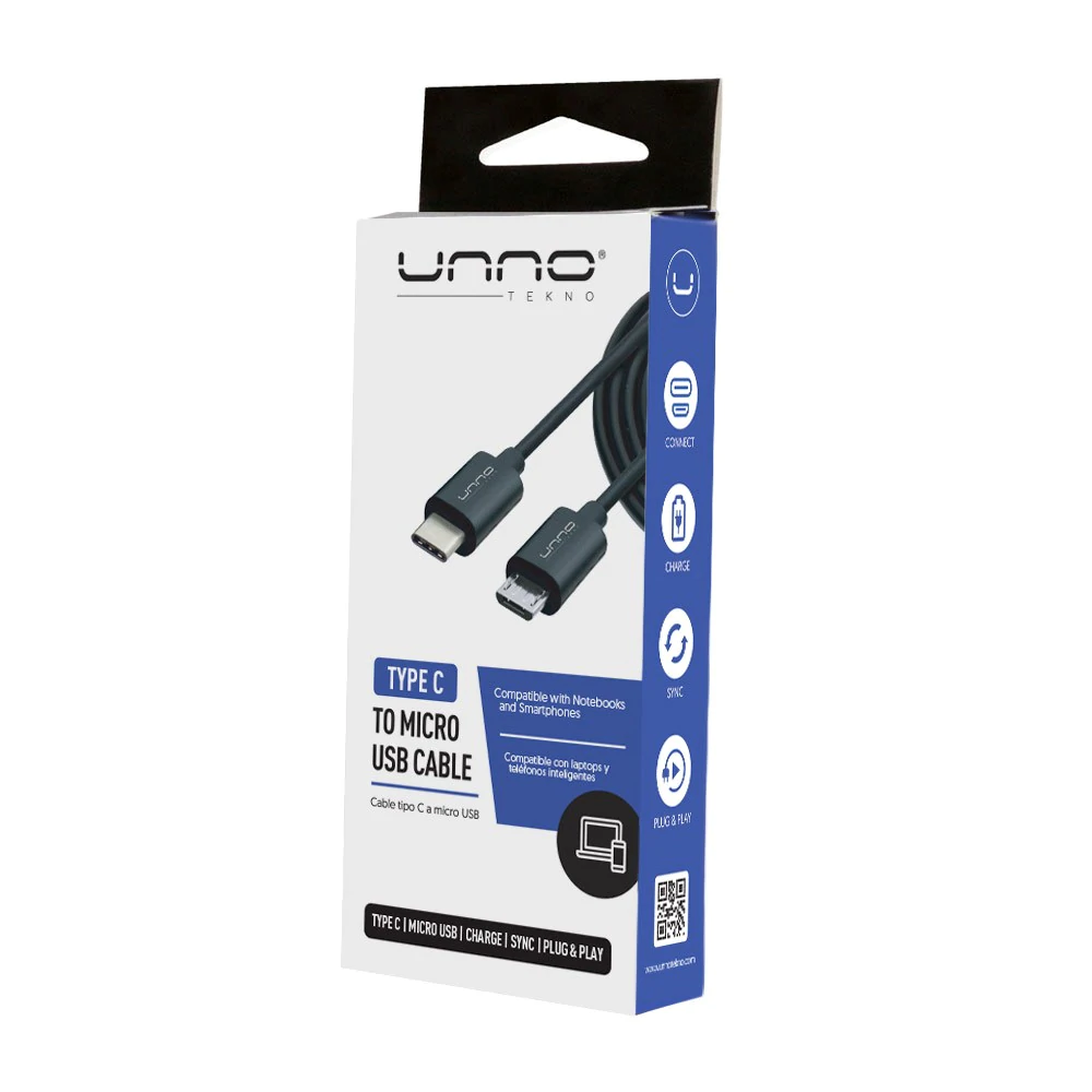 CABLE UNNOTEKNO TIPO C -MICRO USB