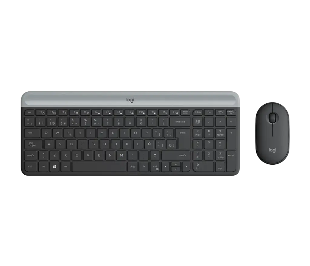  TECLADO & MOUSE LOGITECH SLIM WIRELESS USB PLUG AND PLAY