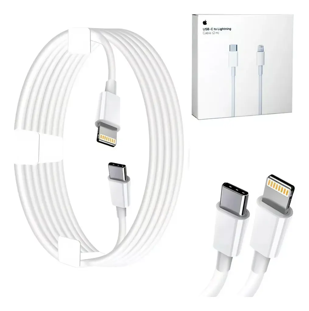 CABLE CARGADOR APPLE USB-C - LIGHTNING 2M 