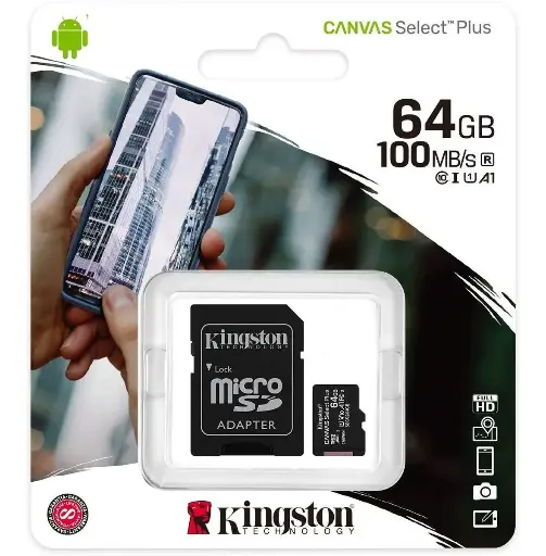 [64GB] MEMORIA MICRO SD 64GB CON ADAPTADOR 100MB/S  