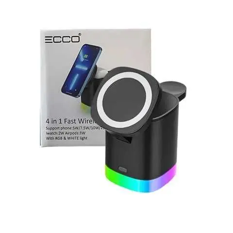 [QI-141] CARGADOR BASE INALAMBRICO ECCO 15W