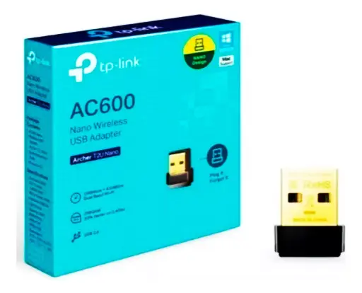 [ARCHER T2U] ADAPTADOR TPLINK DE RED USB INALAMBRICO AC600 DUAL BAND