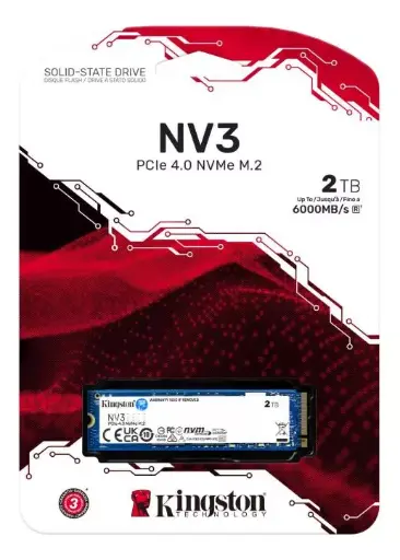 [SNV3S/2000G] DISCO SSD KINGSTON 2TB PCIe 4.0 NVMe M.2 6000MB/S