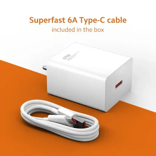 [MDY-12] CUBO & CABLE CARGADOR 67W TIPO C A USB