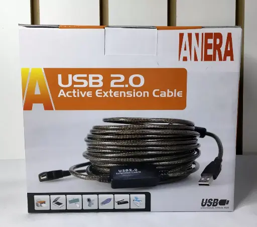 [AE-USBEXT10M] EXTENSION USB ANERA MACHO A HEMBRA AMPLIFICADA 10MTS