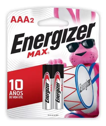 [AAAX2] PILA ALKALINA AAA ENERGIZER BLISTER X2 1.5V 