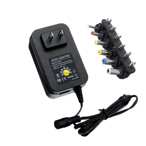 [IMP-1000] ADAPTADOR UNIVERSAL DE PODER MULTIPLE REGULADA 3V- 12V+USB 30WATTS