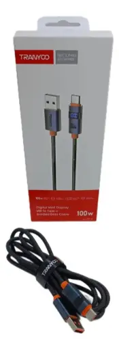 [AC-6] CABLE CARGADOR TRANYOO USB - TIPO C 100W 1.2M    