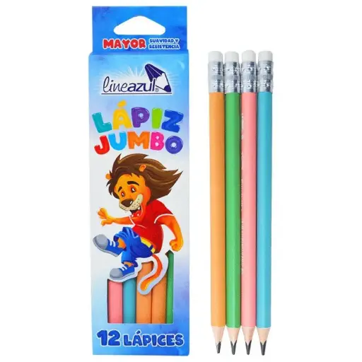 [431215] LAPIZ LINEAZUL JUMBO DE COLORES