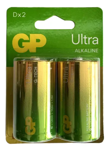 [DX2] PILA ALKALINA TIPO D GP BLISTER X2 1.5V