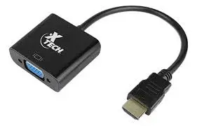[XTECH XTC363] ADAPTADOR DE VIDEO HDMI MACHO A VGA HEMBRA