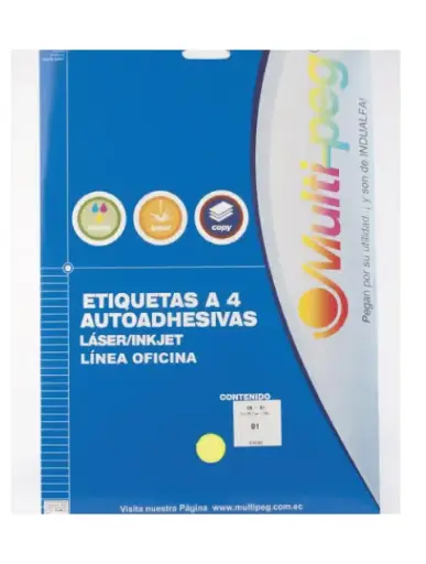 ETIQUETA LASER ADHESIVA A4 