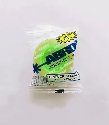 CINTA ADHESIVA ABRO 18MM X 25YDS