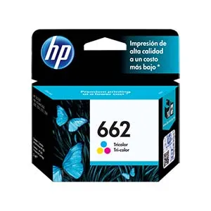 TINTA COLOR HP CARTUCHO CZ104AL 662 100 PAGES