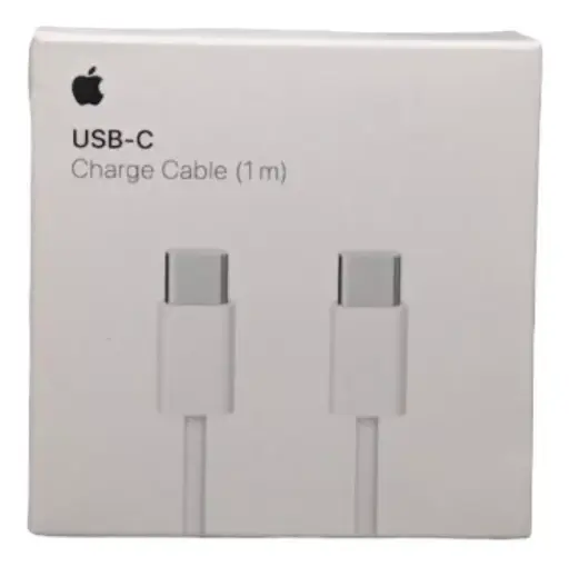CABLE CARGADOR APPLE USB-C - USB-C 1M