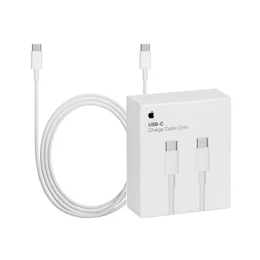 CABLE CARGADOR APPLE USB-C - USB-C  2M 