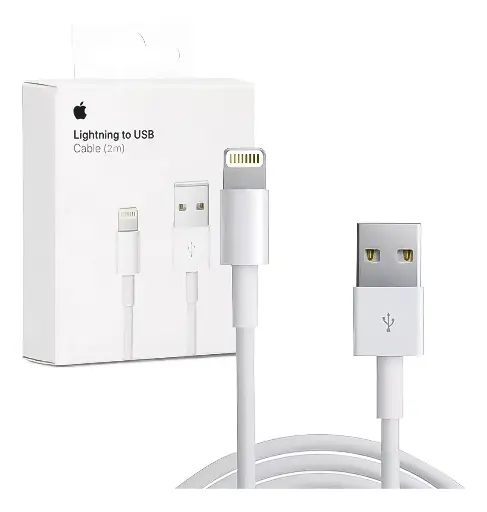 [2MT] CABLE CARGADOR APPLE LIGHTNING - USB DE 2M  