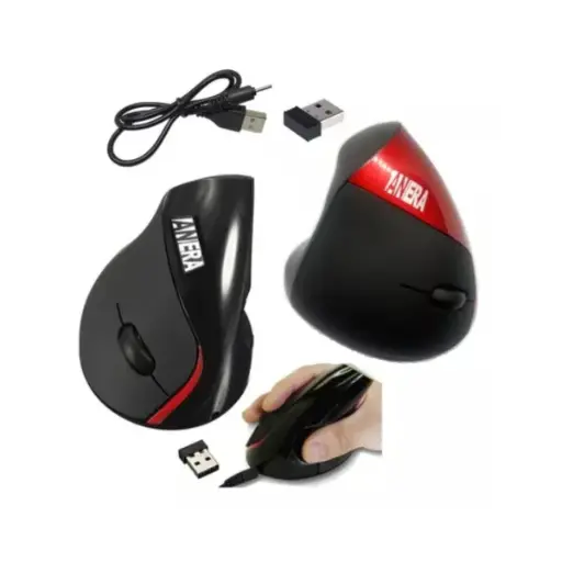 [AE-MRV02] MOUSE ANERA ERGONOMICO INALAMBRICO RECARGABLE 