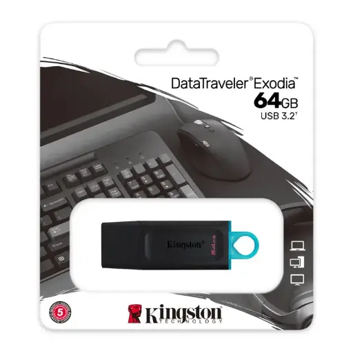 FLASH MEMORY DATATRAVELER EXODIA 64GB USB 3.2  