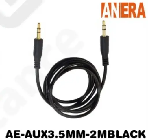 CABLE ANERA AUXILIAR AUDIO 3.5MM A 3.5MM 2M