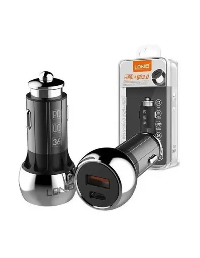 CARGADOR VEHICULAR LDNIO C1 FAST CHARGING 36W 2P