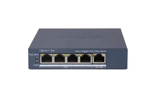 [DS-3E1505P-EI/M] SWITCH HIKVISION POE 4 PUERTOS GIGABIT SMART 
